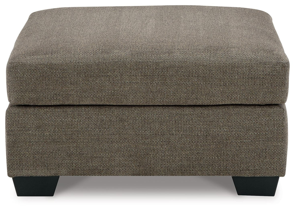 Mahoney - Oversized Accent Ottoman - Chocolate