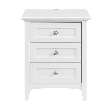 McKenzie - 3-Drawer Nightstand - Snowbound