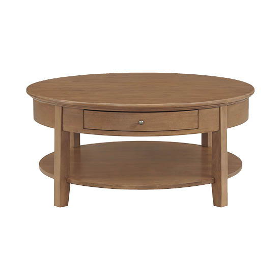 McKenzie - Round Cocktail Table - Pecan