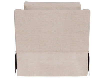 Asher - Skirted Swivel Chair, Special Order - Beige