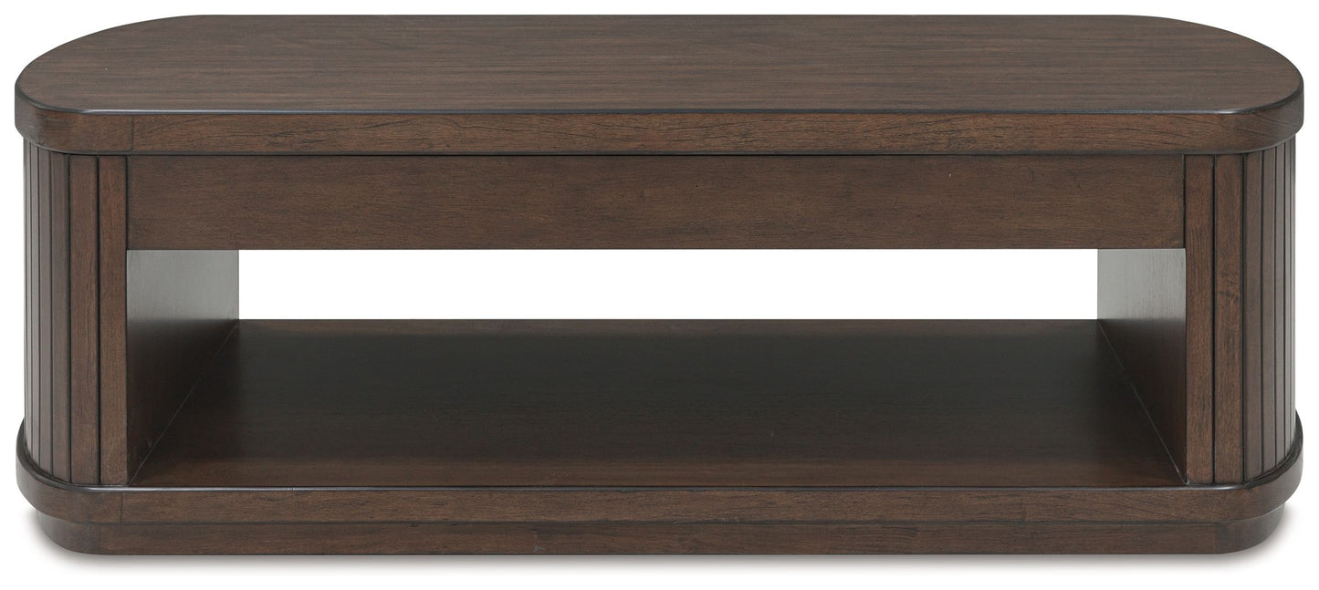 Korestone - Lift Top Cocktail Table - Dark Brown