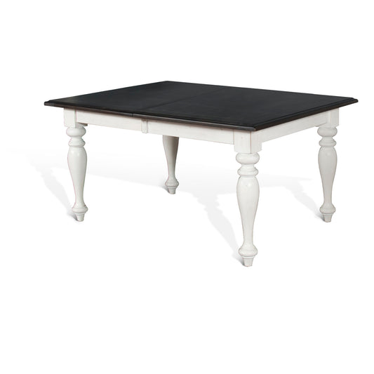 Carriage House - Rectangular Extension Dining Table - Cottage White / Europen Dark