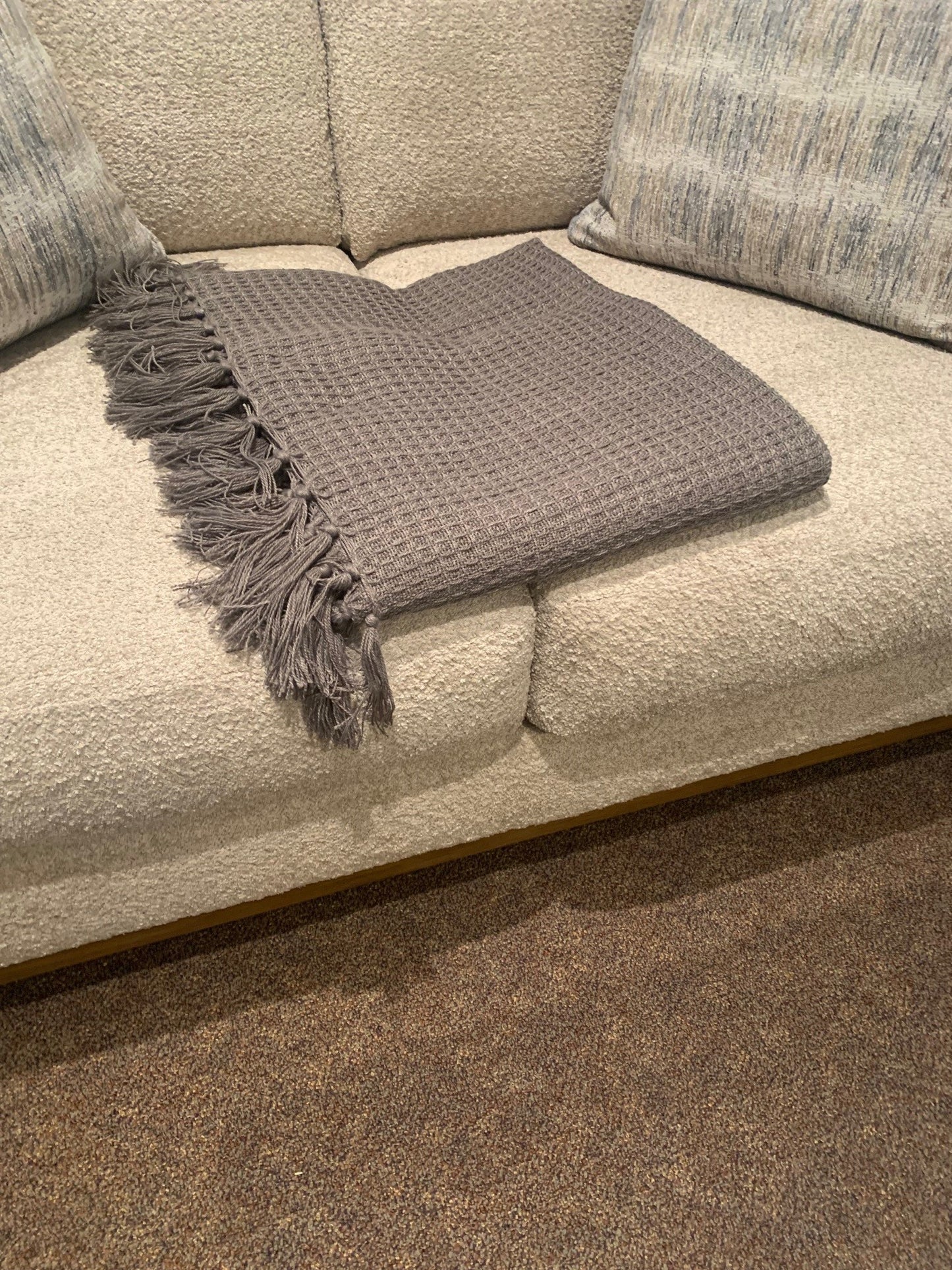 Rowena Gray Throw Blanket