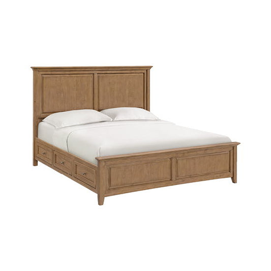 McKenzie - King Premier Storage Bed - Pecan