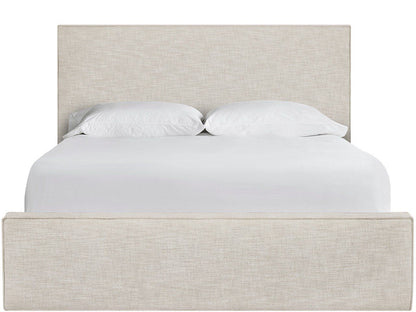 Oasis - Upholstered King Bed - White / Beige