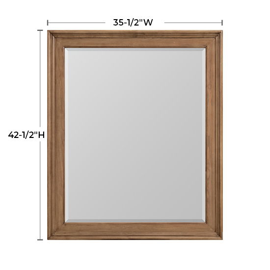 McKenzie - Rectangular Mirror - Pecan