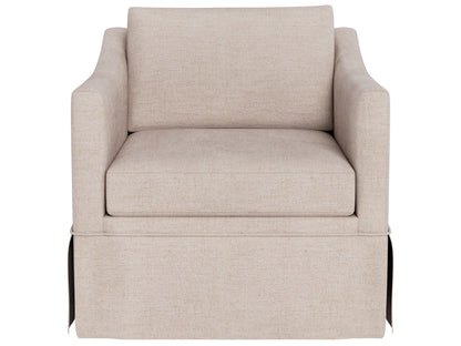 Asher - Skirted Swivel Chair, Special Order - Beige