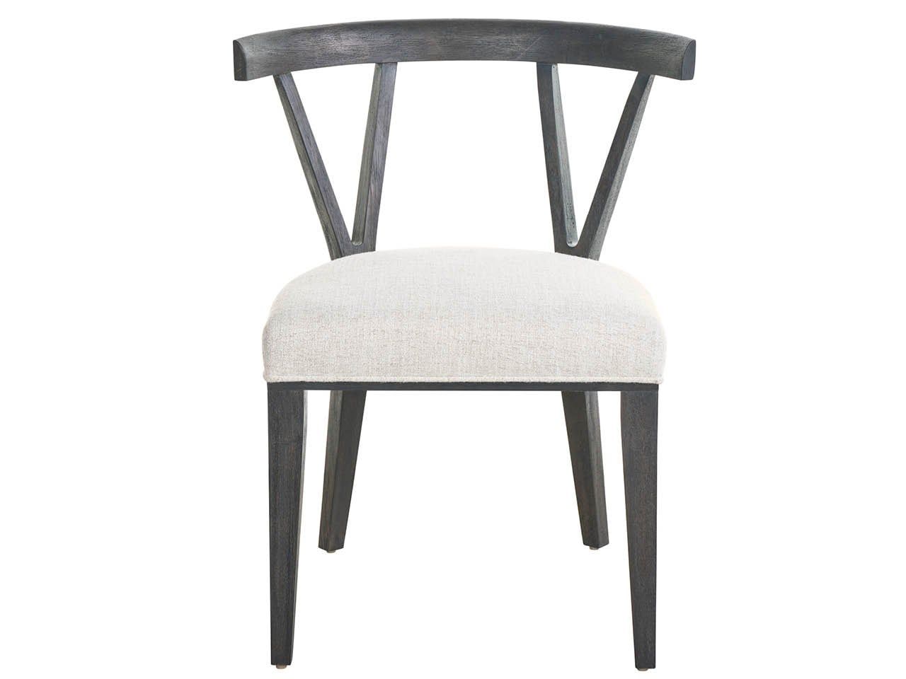 Dwell - Basalt Side Chair (Set of 2) - Dark Gray / White