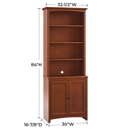 McKenzie - 32.5" W Hutch - Glazed Antique Cherry