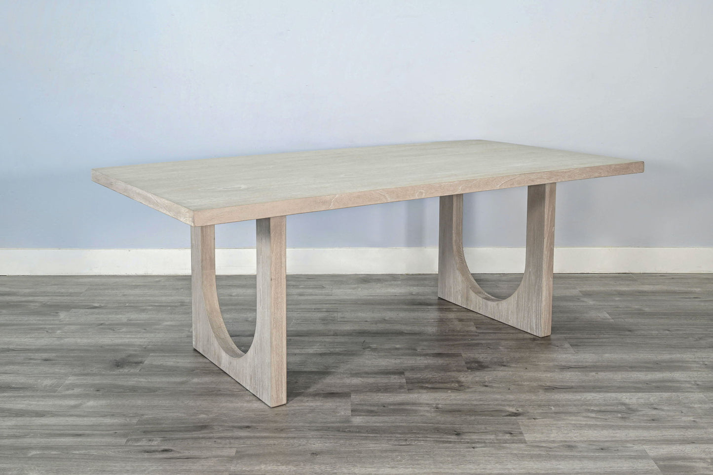 Liz - Arched Leg Dining Table - Bergen Oak