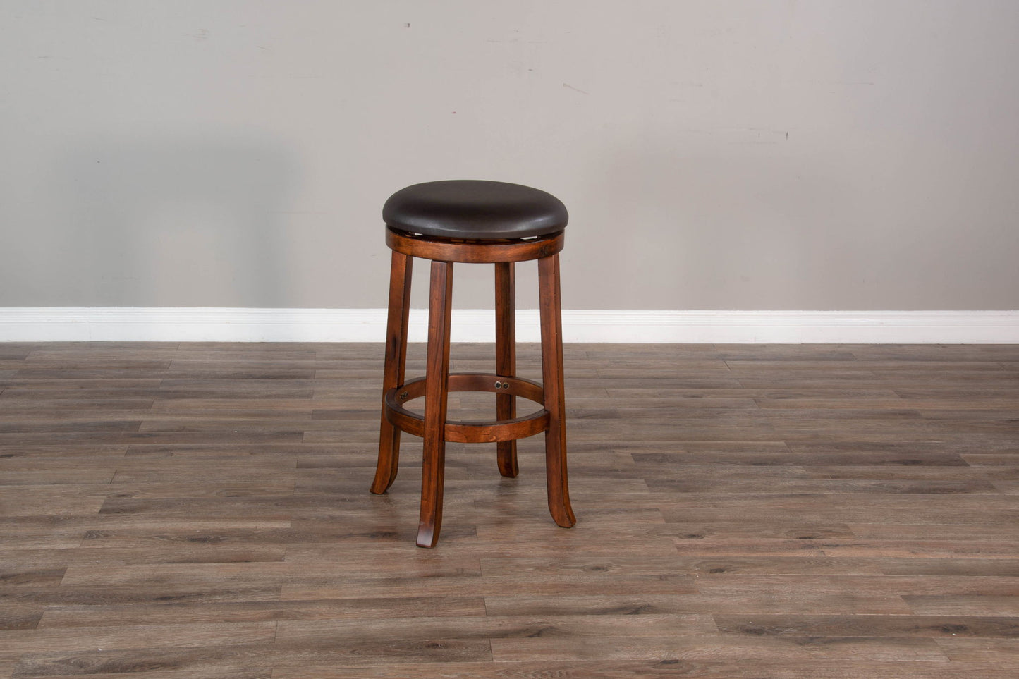 Tuscany - 30" Swivel Stool With Cushion Seat (Set of 2) - Vintage Mocha / Black