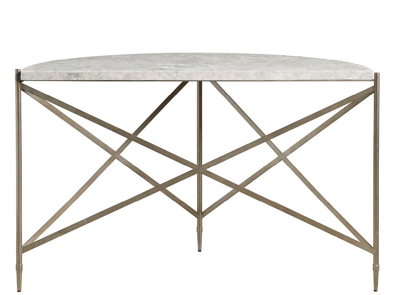 Avaline - Spier Console Table - Bronze / Gray