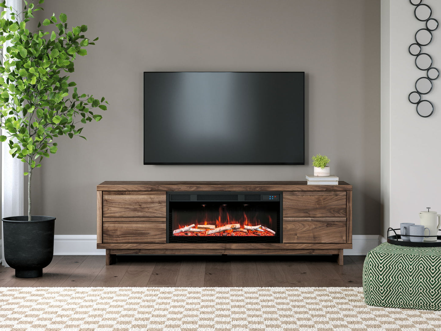 Zadilyn - TV Stand With Fireplace Option