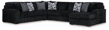 Midnight-Madness - 4 Piece Sectional