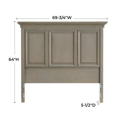 McKenzie - Queen Grand Headboard - Fieldstone