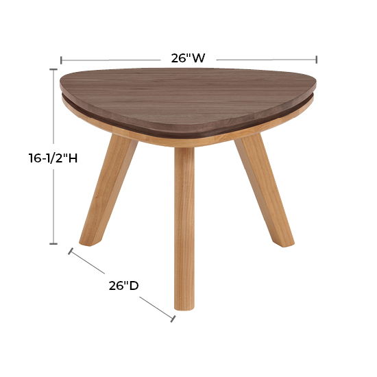 Addi - Low Cocktail End Table - Natural
