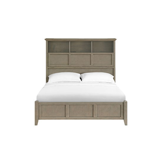 McKenzie - Queen Classic Bookcase Bed - Fieldstone