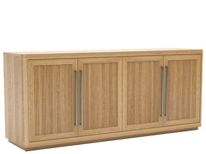 Modern - Media Credenza - Light Brown