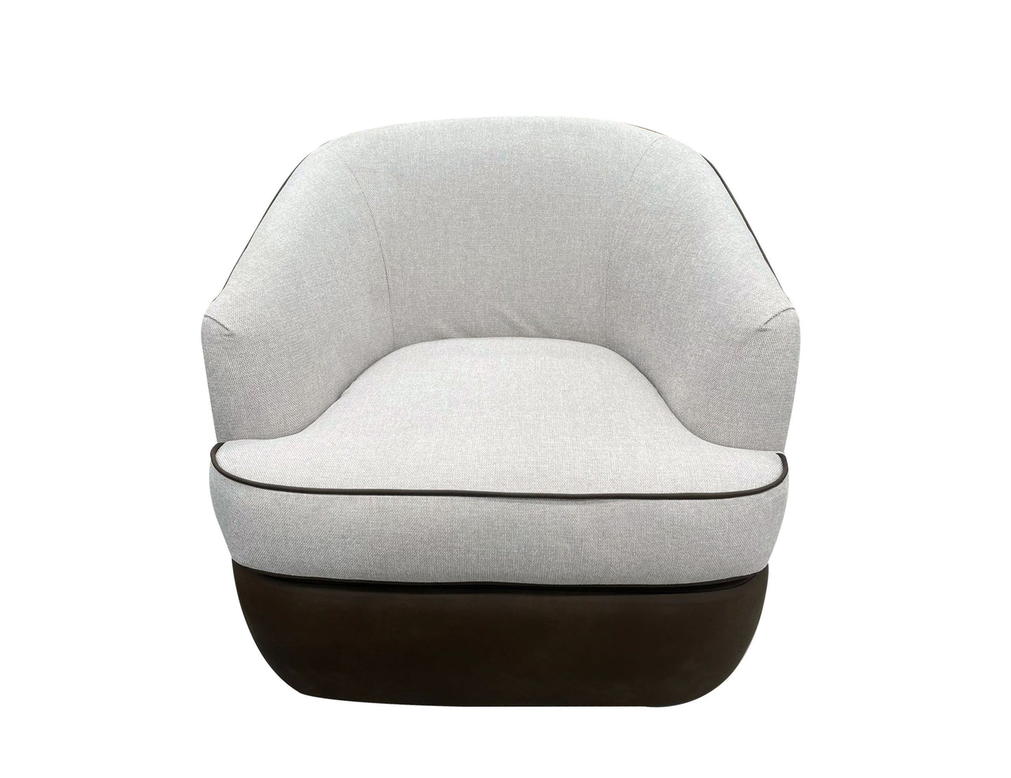 Tumbi - Armchair - Ivory / Brown