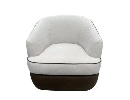 Tumbi - Armchair - Ivory / Brown