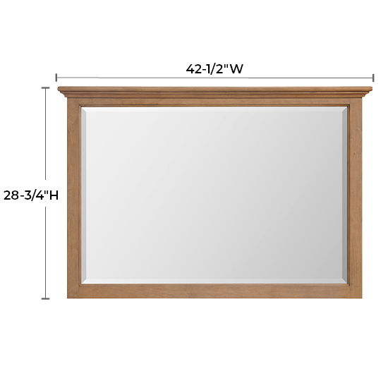 McKenzie - Beveled Mirror - Pecan
