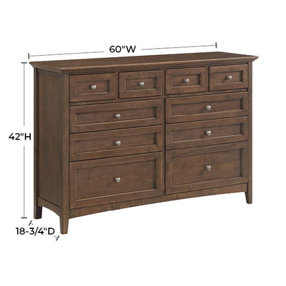 McKenzie - 10-Drawer Dresser - Java