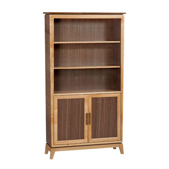 Addison - 72" H Bookcase With Doors - Natural