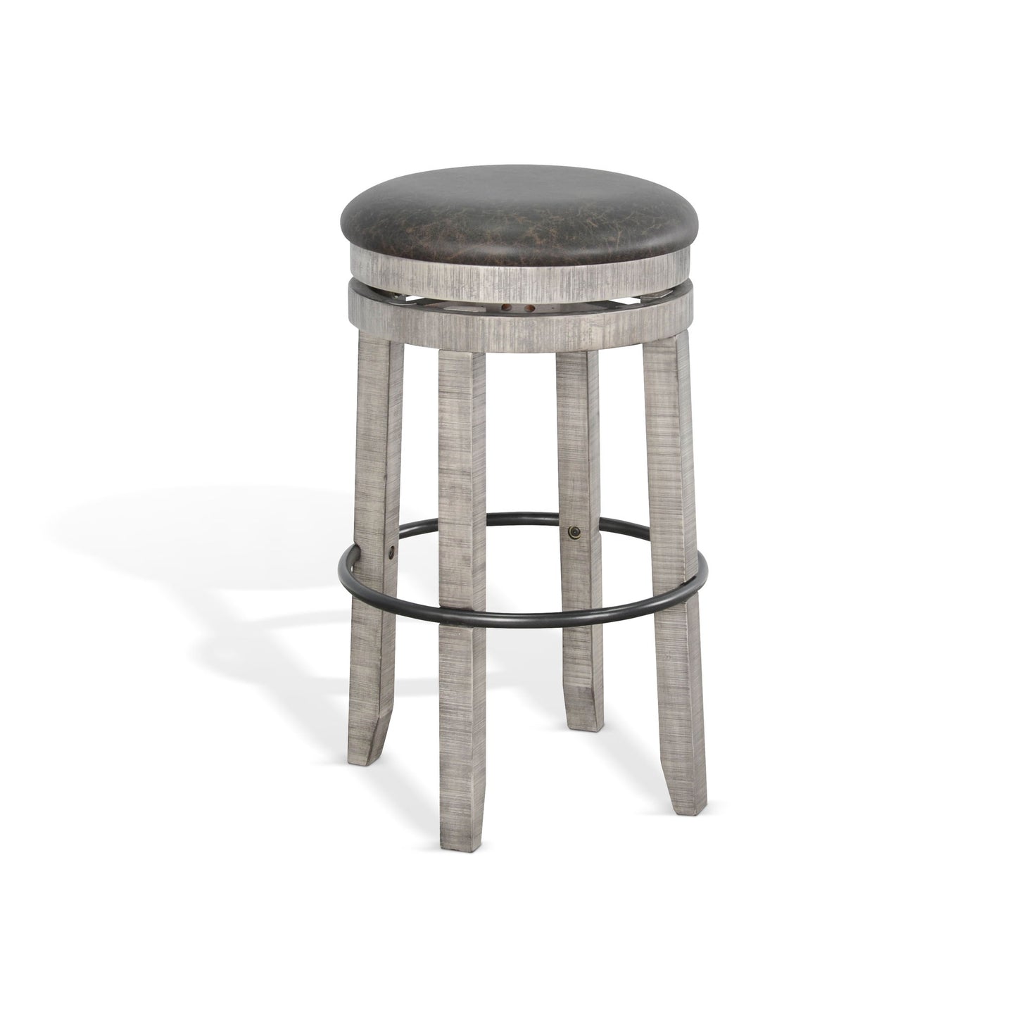Alpine - Swivel Stool With Cushion Seat