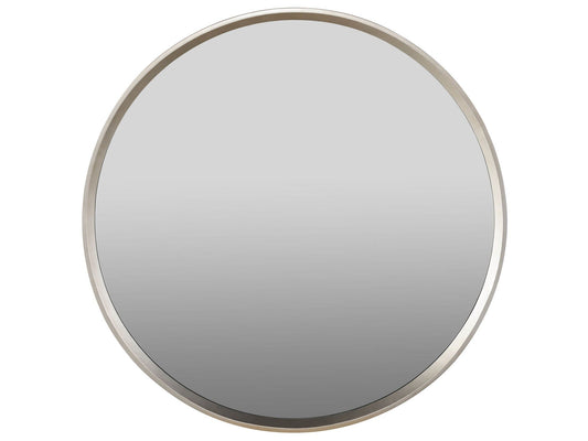 Modern - Round Mirror - Pearl Silver