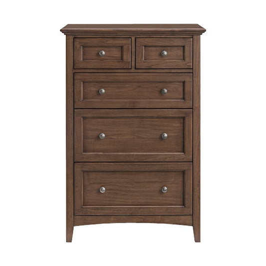 McKenzie - 5-Drawer Tall Chest - Java