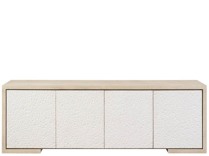 Modern - Aurora Credenza - White / Light Brown