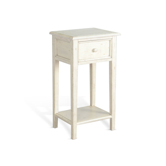 Marina - 31" Height Side Table - White Sand