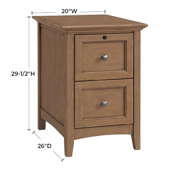 McKenzie - File Cabinet - Pecan