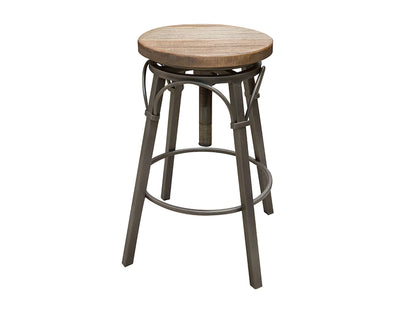 Montana - Swivel Stool - Two Tone Light Brown