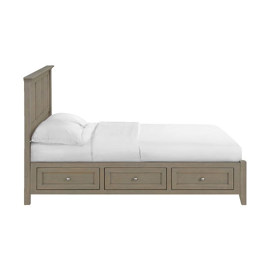 McKenzie - Queen Classic Storage Bed - Fieldstone