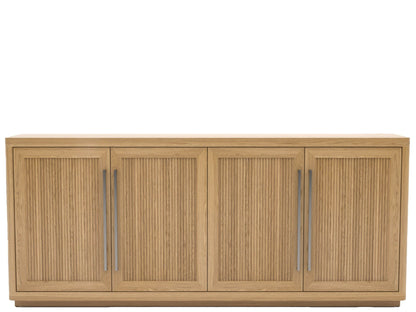Modern - Media Credenza - Light Brown