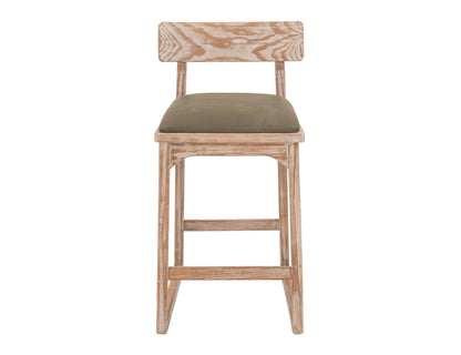 Balam - 30" Upholstered Barstool (Set of 2) - Light Brown