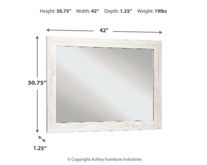 Paxberry - Whitewash - Bedroom Accent Mirror