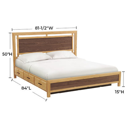 Addison - King Panel Storage Bed - Natural