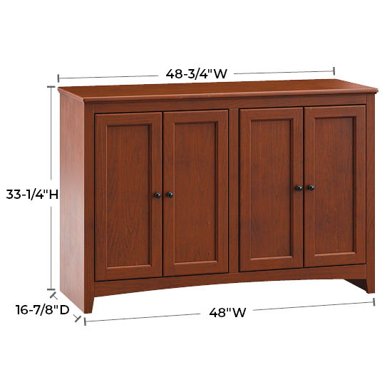 McKenzie - 48.7" W Cabinet - Glazed Antique Cherry