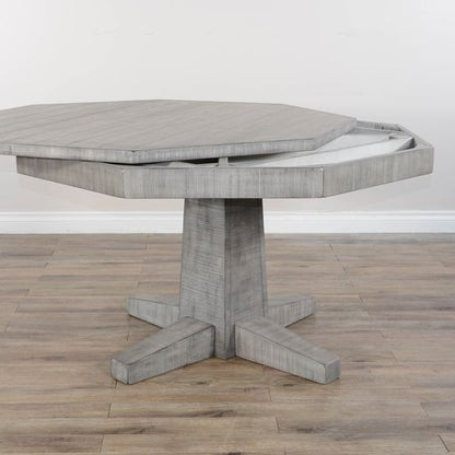 Alpine - Reversible Game And Dining Poker Table - Gray