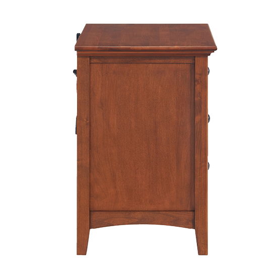McKenzie - 3-Drawer Nightstand - Glazed Antique Cherry
