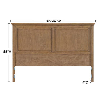 McKenzie - King Premier Headboard - Pecan