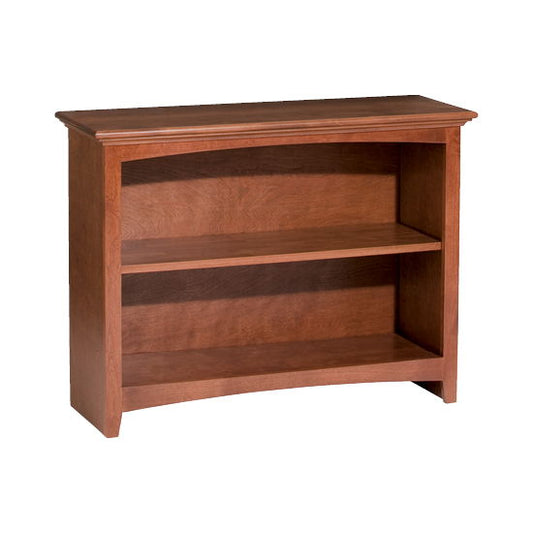 McKenzie - 29'' H X 36'' W Alder Bookcase - Glazed Antique Cherry