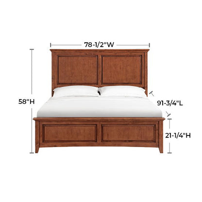 McKenzie - California King Premier Bed - Glazed Antique Cherry