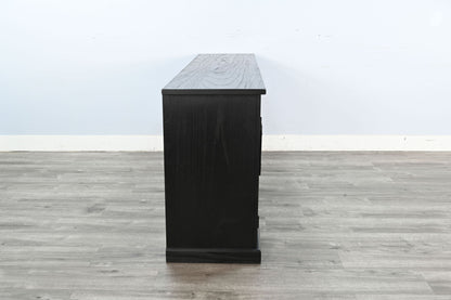 Elena - Modern Wood Display Cabinet With Arched Glass Doors