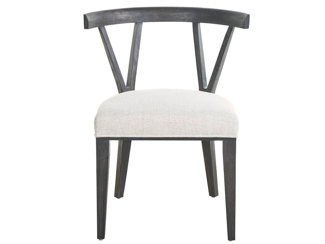 Dwell - Basalt Side Chair - Dark Gray / White