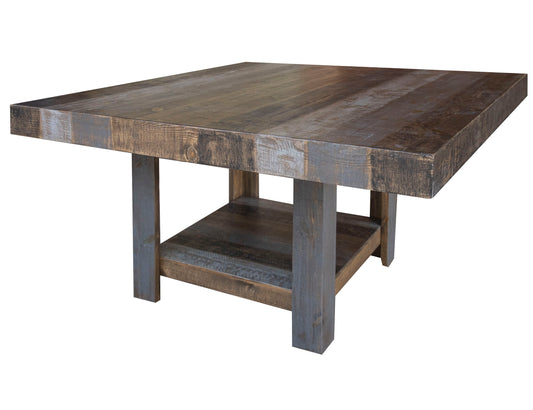 Loft - 54" Square Table - Two Tone Gray / Brown