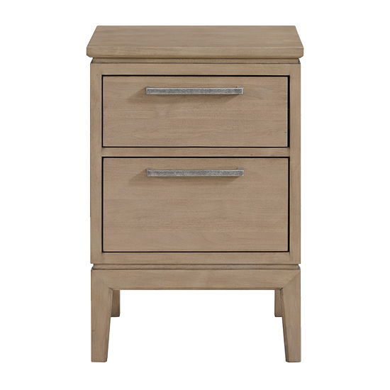 Bailey - Small 2-Drawer Nightstand - Almond