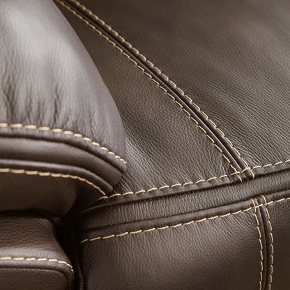 Dunleith - 4-Piece Power Reclining Sectional - Chocolate